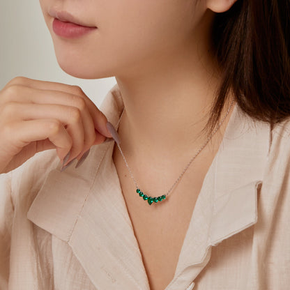 [Amore Jewels]Dainty Colorful Heart Necklace