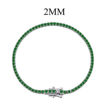 [Amore Jewels]Radiant Colorful Round Cut Party Bracelet