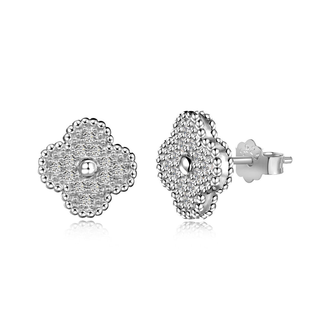 [Amore Jewels]Four Leaf Clover Fashion Earrings