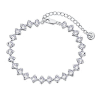 [Amore Jewels]0.5 Carat Ornate Princess Cut Daily Bracelet