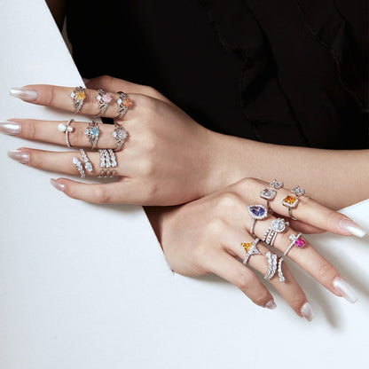 [Amore Jewels]Unique Vivid Snake Shape Daily Ring