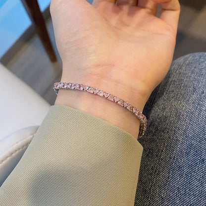 [Amore Jewels]Dazzling Romantic Heart Shape Lover Bracelet