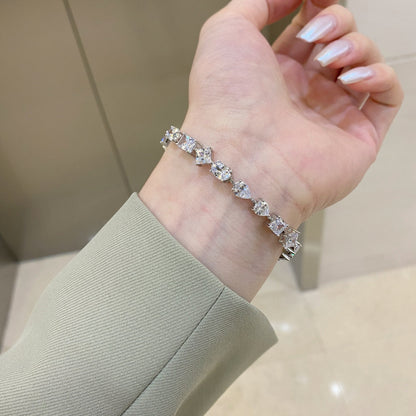 [Amore Jewels]Unique Exquisite Multi Cut Daily Bracelet