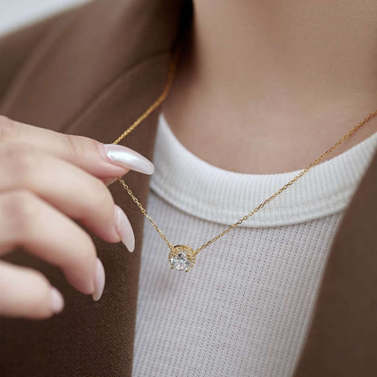 [Amore Jewels]Luxurious Round Cut Necklace