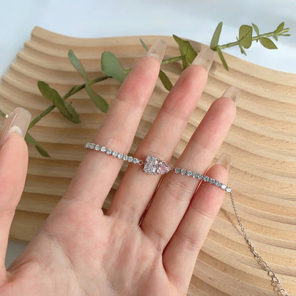 [Amore Jewels]Dazzling Unique Multi Shape Lover Bracelet