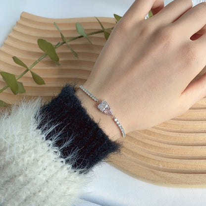 [Amore Jewels]Dazzling Unique Multi Shape Lover Bracelet