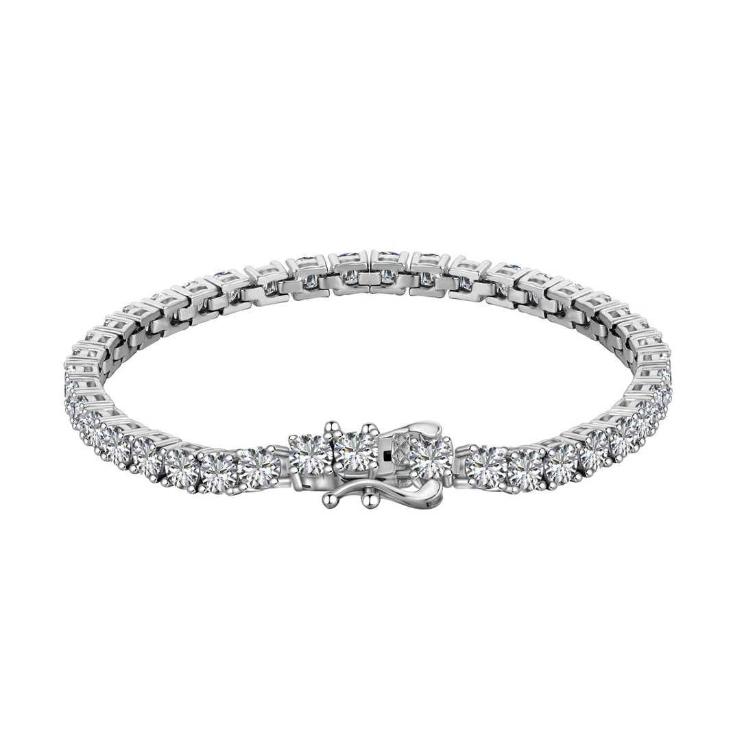 [Amore Jewels]Luxurious Ornate Round Cut Tennis Bracelet