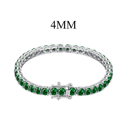[Amore Jewels]Radiant Colorful Round Cut Party Bracelet