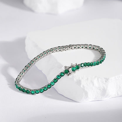 [Amore Jewels]Radiant Colorful Round Cut Party Bracelet