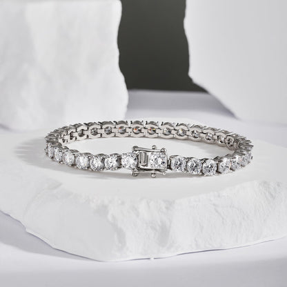 [Amore Jewels]Ornate Sparkling Round Cut Wedding Bracelet