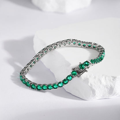 [Amore Jewels]Radiant Colorful Round Cut Party Bracelet