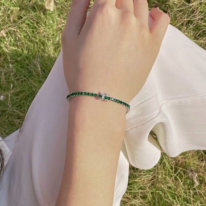 [Amore Jewels]Radiant Colorful Round Cut Party Bracelet