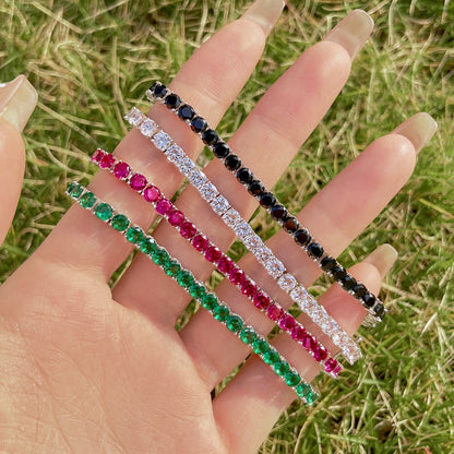 [Amore Jewels]Radiant Colorful Round Cut Party Bracelet