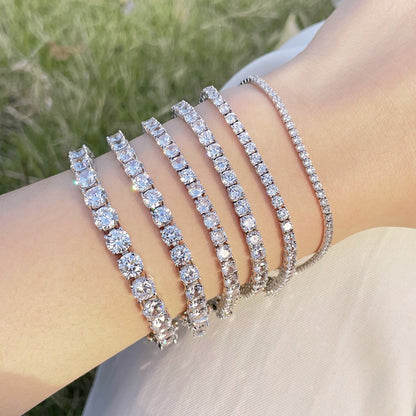 [Amore Jewels]0.75 Carat Dazzling Round Cut Wedding Bracelet