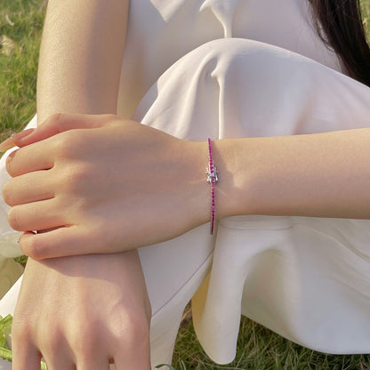 [Amore Jewels]Radiant Colorful Round Cut Party Bracelet