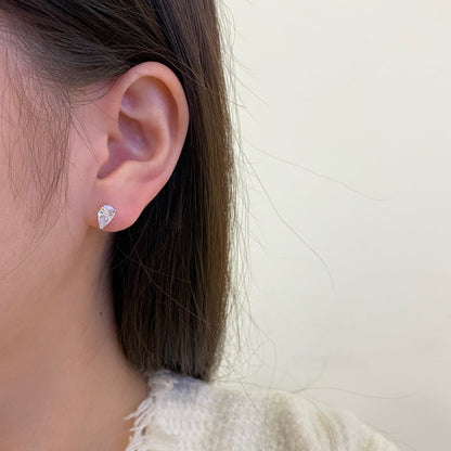 [Amore Jewels]Ornate Water Drop Shape Earrings