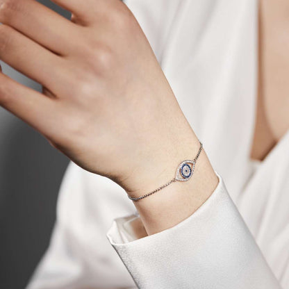 [Amore Jewels]Dazzling Eye Shape Necklace