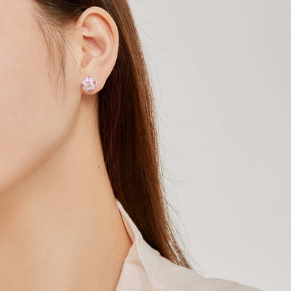 [Amore Jewels]Ornate Colorful Octagon Shape Daily Earrings