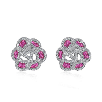 [Amore Jewels]Exquisite Flower Shape Daily Earrings