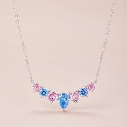 [Amore Jewels]Dainty Colorful Heart Necklace