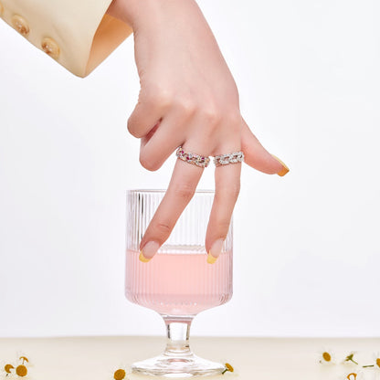 [Amore Jewels]Sparkling Vibrant Emerald Cut Daily Ring