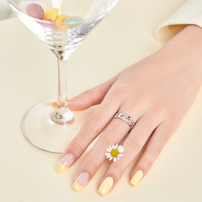 [Amore Jewels]Sparkling Vibrant Emerald Cut Daily Ring