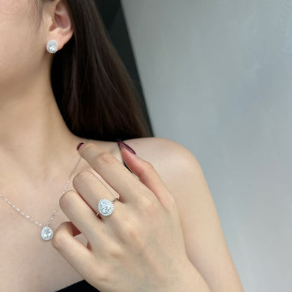 [Amore Jewels]Delicate Gorgeous Pear Cut Daily Earrings