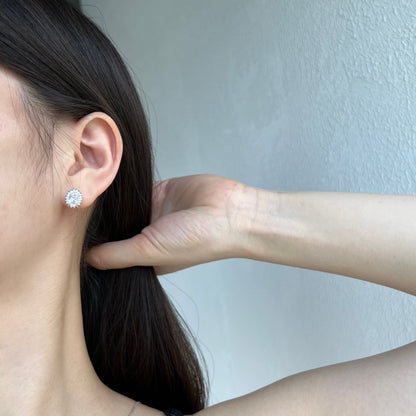 [Amore Jewels]Delicate Radiant Oval Cut Daily Earrings
