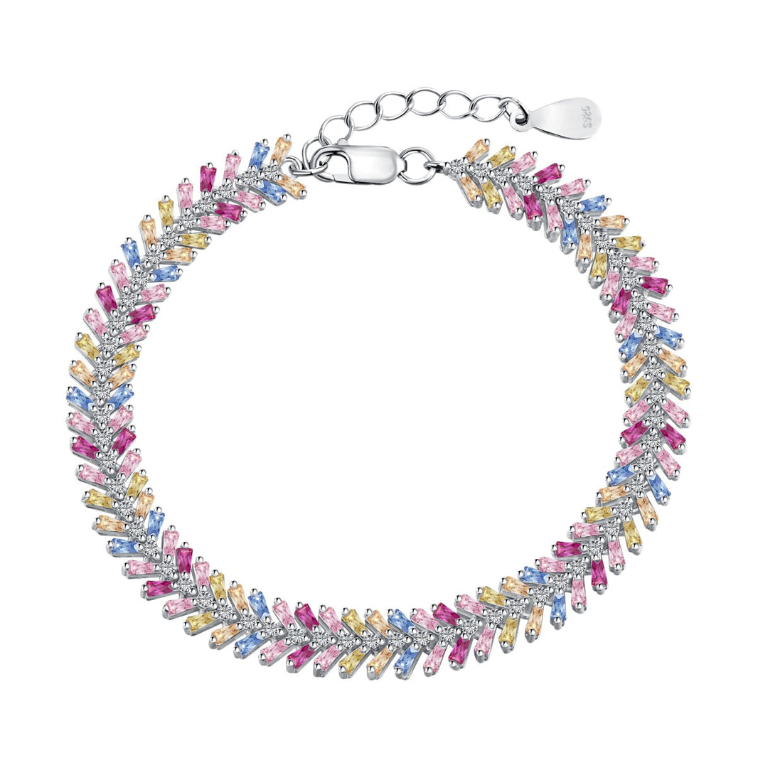 [Amore Jewels]Dainty Radiant Emerald Cut Daily Bracelet