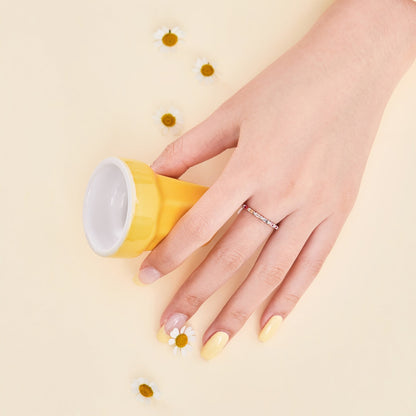 [Amore Jewels]Charming Colorful Round Cut Daily Ring