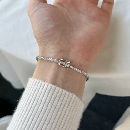 [Amore Jewels]Dazzling Exquisite Round Cut Daily Bracelet