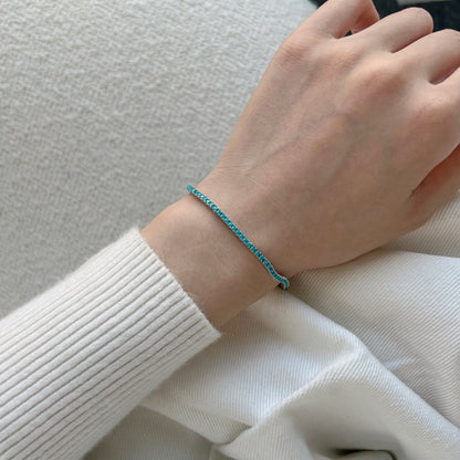 [Amore Jewels]Dazzling Exquisite Round Cut Daily Bracelet