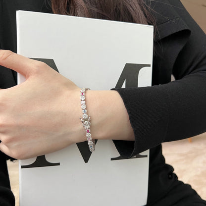 [Amore Jewels]Dazzling Radiant Multi Cut Daily Bracelet