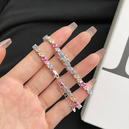 [Amore Jewels]Ornate Sparkling Multi Cut Party Bracelet