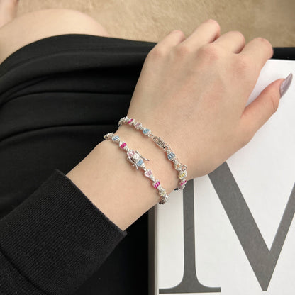[Amore Jewels]Radiant Water Drop Shape Daily Bracelet