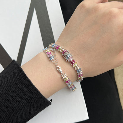 [Amore Jewels]Sparkling Exquisite Multi Cut Party Bracelet