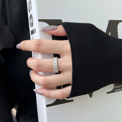 [Amore Jewels]Splashy Ornate Emerald Cut Cocktail Ring