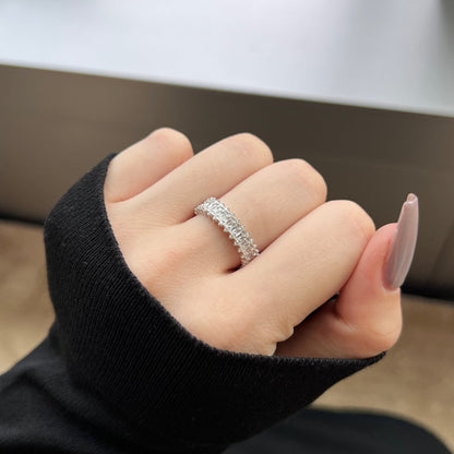[Amore Jewels]Splashy Ornate Emerald Cut Cocktail Ring
