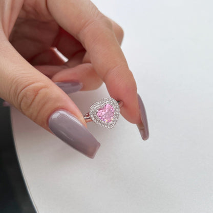 [Amore Jewels]Delicate Ebullient Heart Shape Wedding Ring