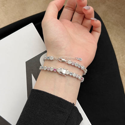 [Amore Jewels]Dazzling Radiant Multi Cut Daily Bracelet