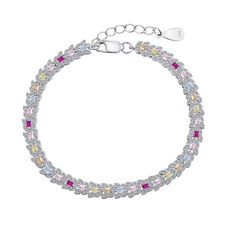 [Amore Jewels]Delicate Colorful Multi Cut Daily Bracelet