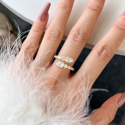 [Amore Jewels]Delicate Lively Snake Shape Daily Ring