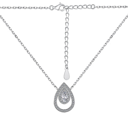 [Amore Jewels]Sparkling Pear Cut Necklace