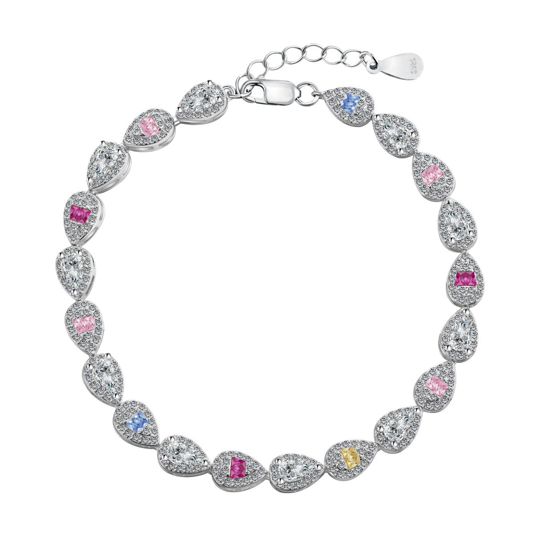 [Amore Jewels]0.25 Carat Radiant Water Drop Shape Daily Bracelet