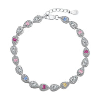 [Amore Jewels]0.25 Carat Radiant Water Drop Shape Daily Bracelet