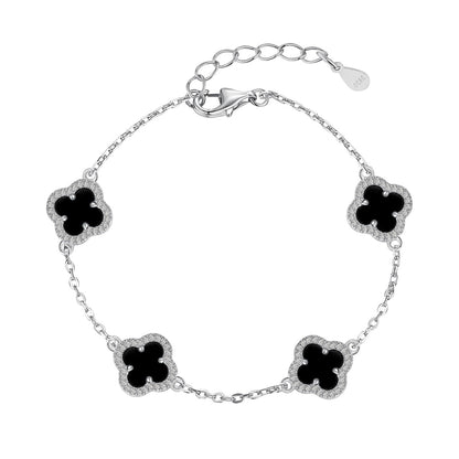 [Amore Jewels]Four-Leaf Clover Exquisite Bracelet