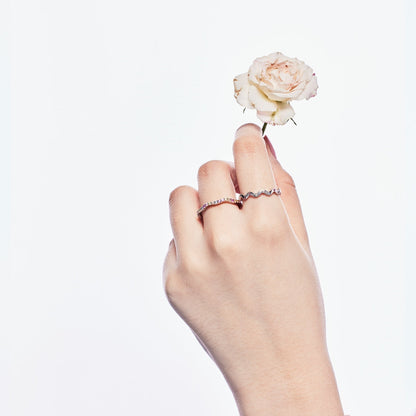 [Amore Jewels]Dainty Colorful Round Cut Party Ring