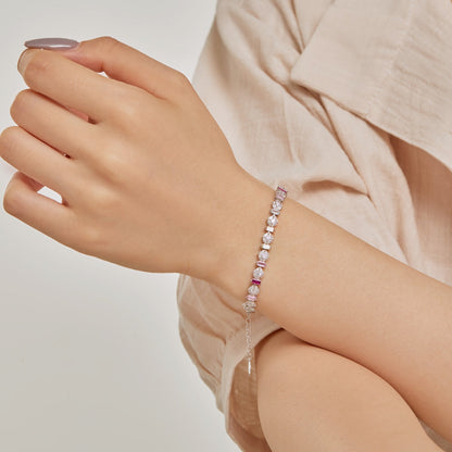 [Amore Jewels]Radiant Colorful Round Shape Daily Bracelet