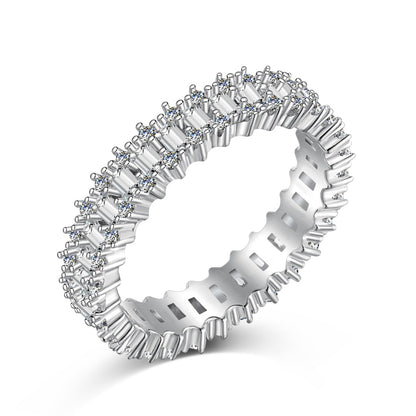 [Amore Jewels]Splashy Ornate Emerald Cut Cocktail Ring