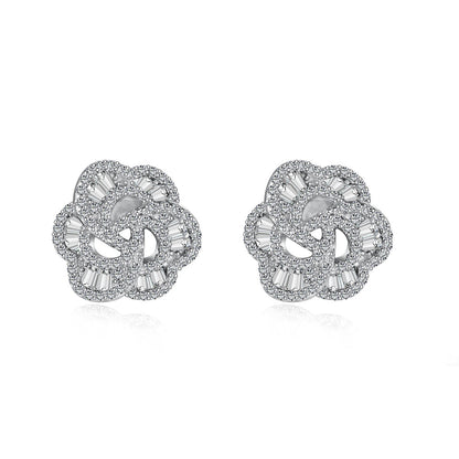 [Amore Jewels]Exquisite Flower Shape Daily Earrings